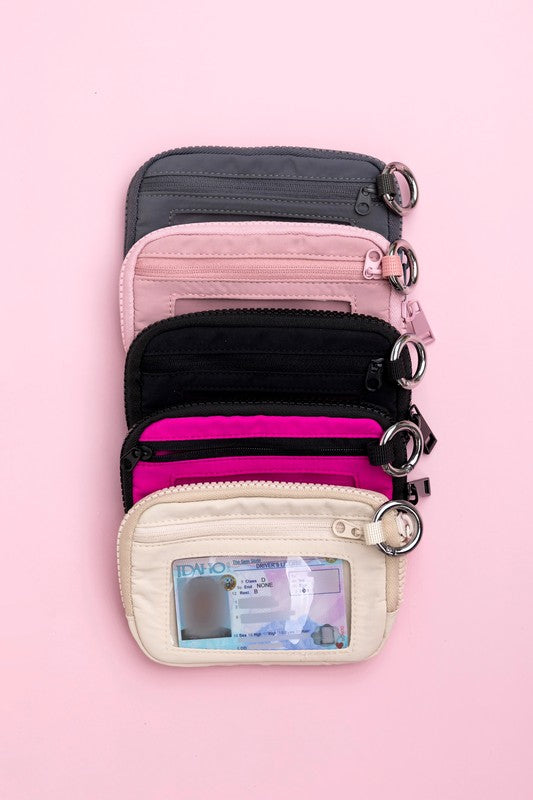 Journey Clippable ID Wallet Pouch - Multiple Colors