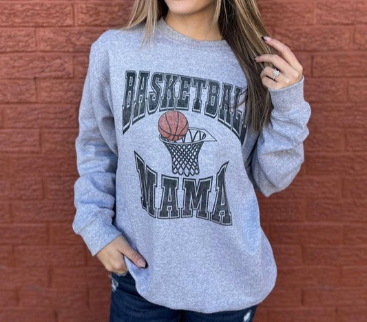 Vintage Basketball Mama Sweatshirt