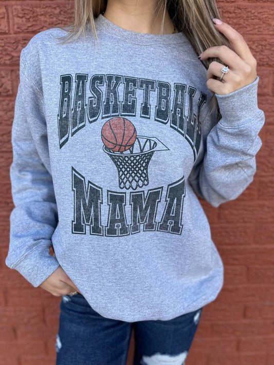 Vintage Basketball Mama Sweatshirt - Plus Sizes